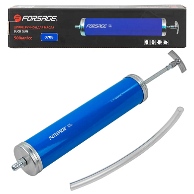 Шприц для масла и других технических жидкостей 500 мл, с гибким шлангом 260 мм Forsage F-0708