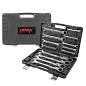 Набор ключей комбинированных трещоточных с шарниром 13 пр., 8-32 мм DISEN DSS1602F