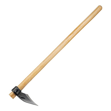 Кетмень, 148 х 243 х 900 мм, цельнокованый, деревянный лакированный черенок, Сибртех 62367