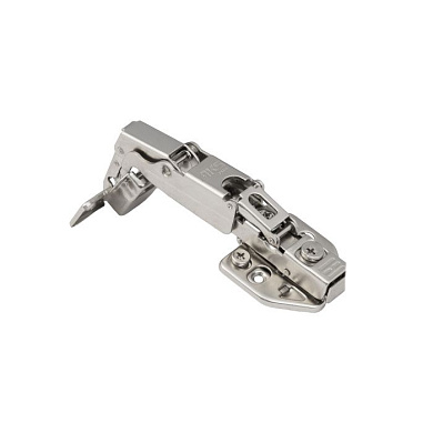 Петля 165° накладная с доводчиком 45мм h0 clip-on 3D (саморезы, заглушки) AKS PLUS 65556