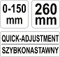 Зажим-струбцина 260 мм (0-150мм) Yato YT-21570
