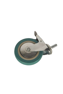 Колесо аппаратное поворотное SCtgb 55 125 мм с болтом и тормозом (N) TOR 1043000
