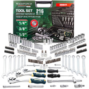 Набор инструментов 216 пр. 1/4"&3/8"&1/2", 6-гр. RockForce RF LIGHT-38841
