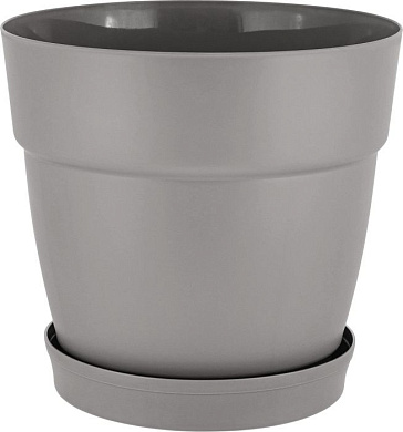 Горшок для цветов InGreen Villa de Fiori с фиксируемым поддоном 4л, D200мм, франц.платан Пластик Репаблик IG660210025