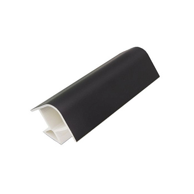 Угол универсальный 90 к цоколю мебельному ПВХ h=100 чёрный RU 52618