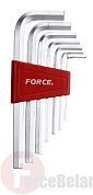 Набор дюймовых шестигранных Г-обр. ключей 3/32''-3/8'' 7 пр. Force 5072S