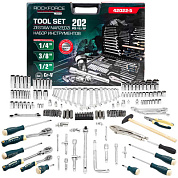 Набор инструментов 202 пр. 1/4"&3/8"&1/2", 6-гр. RockForce RF LIGHT-42022-5