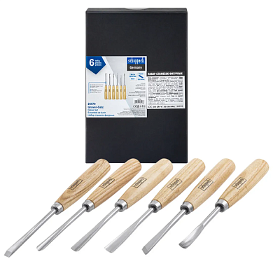 Набор фигурных стамесок 6 пр Scheppach Sch-25570