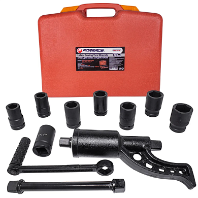 Гайковерт ручной с редуктором 1:58, 4800 Н/м 1", головки 24, 27, 30, 32, 33, 38, 41 мм, адаптер 1'' L270 мм Forsage F-34122136