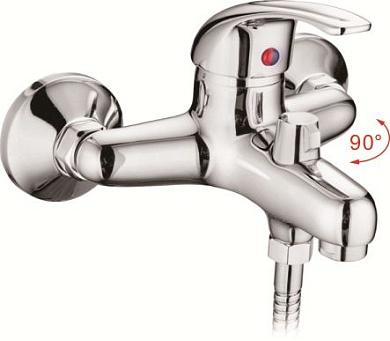 Смеситель для ванны, цинк, хром Ledeme L3029-B