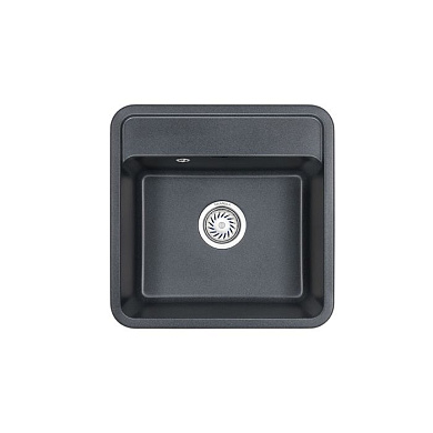 Мойка кварцевая, квадратная, ST-5001, 500*500мм, графит, Granula 106497