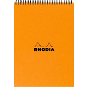 Блокнот "Rhodia", A4, 80 листов, клетка, оранжевый