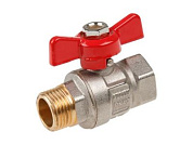 Кран шаровый 1/2" нар.-вн. бабочка PN40 AV Engineering AVE093012