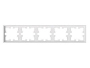 Рамка 5-местная белая, Carre, Bylectrica ЮЛИГ.735212.595