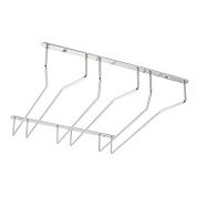 Держатель подвесной для бокалов трехрядный, черный AKS 123871