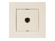 Розетка ТВ, переходная, скрытая, кремовая, RITA, Mutlusan 22201700102