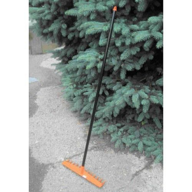 Грабли пластмассовые 425 мм с алюминиевым черенком Protex 4607148790655