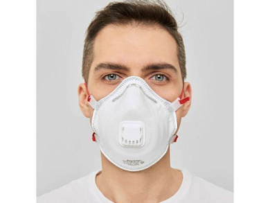 Респиратор (полумаска) SAVEX 313V формов. с клап. FFP3 (до 50 ПДК) инд. уп. AirON S000000258