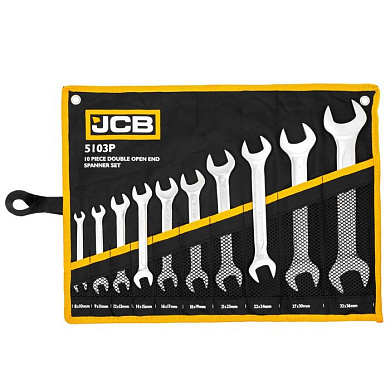 Набор ключей рожковых 10 пр. 8х10-32х34 мм JCB JCB-5103P