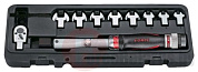 Ключ динамометрический 1/4'' 6-30 Нм со сменными рожковыми насадками 11 пр. Force 64710