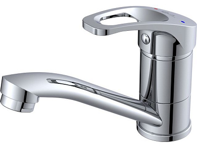 Смеситель для кухни, Lt D35, серия URS, высота излива - 82 мм, длина излива - 149,5 мм излив поворотный, L-образный. AV Engineering AVURS4-A120-448