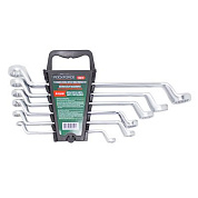 Набор ключей накидных отогнутых на 75° 6 пр., 8x10-22x24 мм RockForce RF-50610