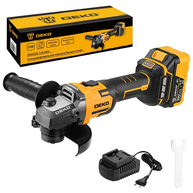 Углошлифмашина аккумуляторная ZKAG20 DEKO 084-1044