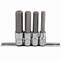 Набор головок-бит HEX 1/2'' 4 пр. Forsage F-40917L