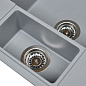 Мойка кухонная из мраморной крошки, gray, Wisent WQ580-29