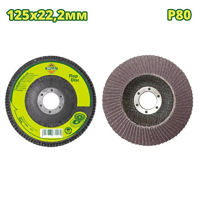 Круг лепестковый 125x22,2 мм P80 DYLLU DTYL2303