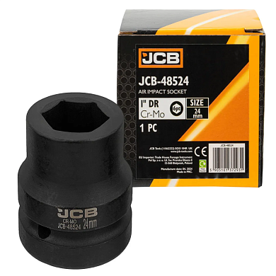 Головка ударная 24 мм 6-гр 1'' JCB JCB-48524