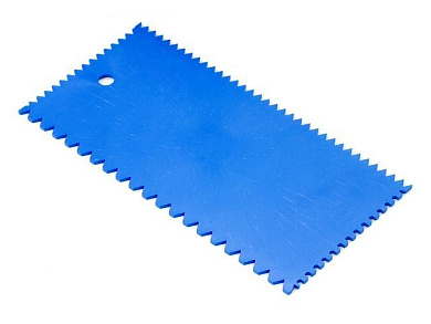 Шпатель пластмассовый зубчатый 101x202мм STARTUL MASTER ST1141