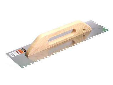 Гладилка швейц.нерж.с дер.ручкой 126х480мм зуб 8x8мм STARTUL MASTER ST1056-08