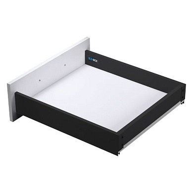 Система ящиков AKS L-450 графит низкий SOFT CLOSE H=90 ДСП 16мм SLIMBOX 45759