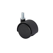 Колесо меб. пласт. d40 с винтом М8, черный RU 116529