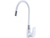 Смеситель для кухни D35-A, серия 290 белый, гибкий излив ECONOCE EC0294