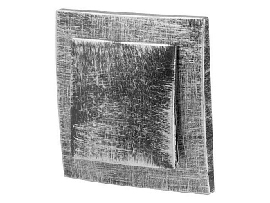 Выключатель 1 клав., cкрытый, 6А серебро, VS 16-131 ЧС Юпитер JP7424-05