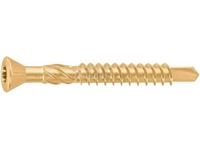 Шуруп для полов и паркета 3.2х50 мм желтый цинк TORX10, 500 шт в карт. уп. Starfix SMC2-19818-500