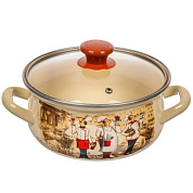 Кастрюля сфер. 3л, слоновая Сомелье Керченский металлургический завод 61904-122/4.02-У4