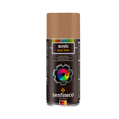 Краска-спрей акриловая золото 400 мл. Paint Acrylic Bright Metallic Gold Senfineco 4018