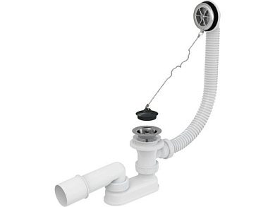 Сифон для ванны хромированный Alcaplast A501-VE-01