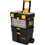 Тележка 3-х сегментная для инструмента со съемными ящиками 46х22х62/84см Vorel 78734