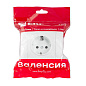Валенсия розетка 1-местная с/з 16А белая с защ, штор, EKF PROxima EWR16-028-10