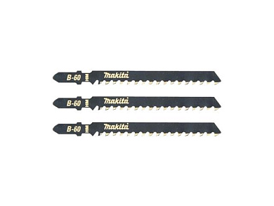 Пилка лобз. по гипсокартону B-60, 3 шт., пропил прямой, тонкий, быстрый рез Makita B-06890
