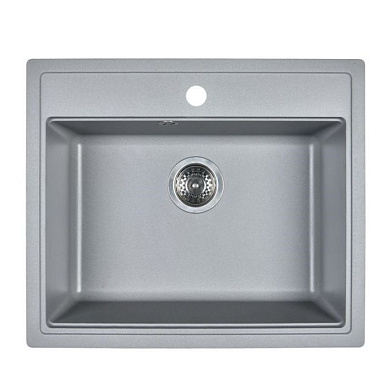 Мойка кухонная из мраморной крошки, gray, Wisent W600-29