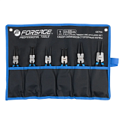 Набор съемников стопорных колец сжим/разжим, прямой/угловой 175/230 мм 6 пр Forsage F-6879A