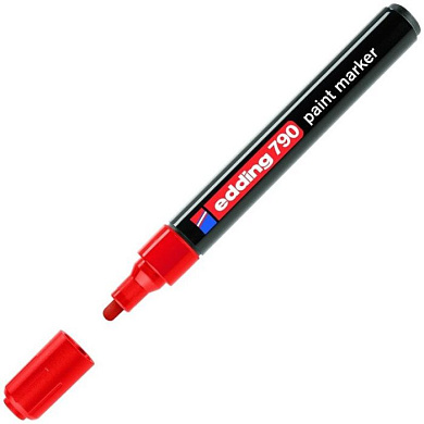 Маркер перм. на нитриловой краске "790"Edding красный WÜRTH 9679152790