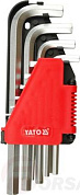 Набор ключей шестигранных удл. 2-12 мм 10 пр. CrV Yato YT-0508
