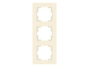 Рамка 3-ая вертикальная кремовая, RITA, Mutlusan 22208002302