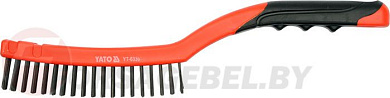 Щетка ручная стальная 3 рядка 340 мм Yato YT-6330